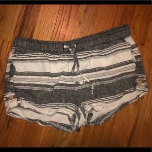 striped comfy shorts